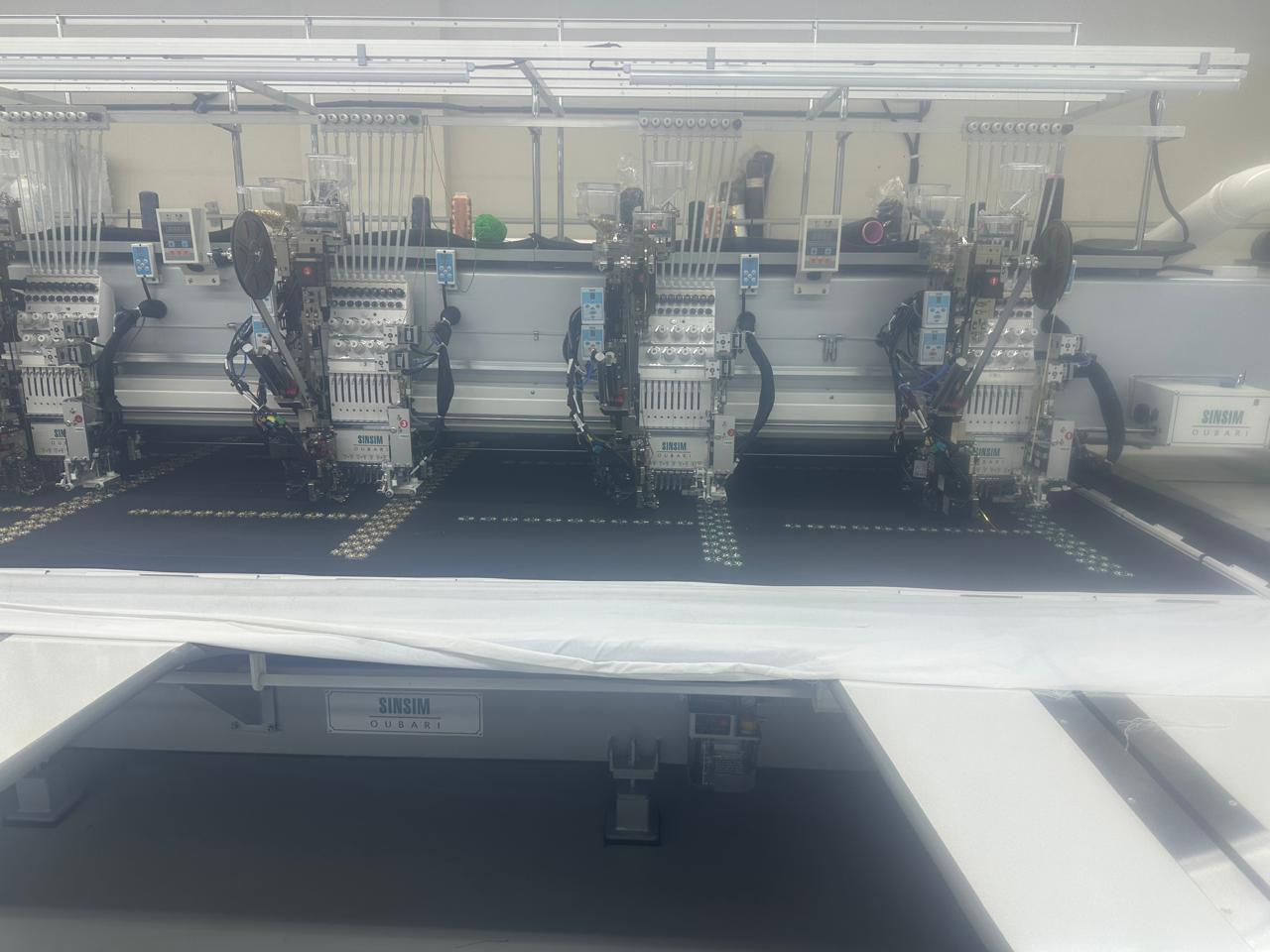 Bead embroidery equipment in the Ajman facility