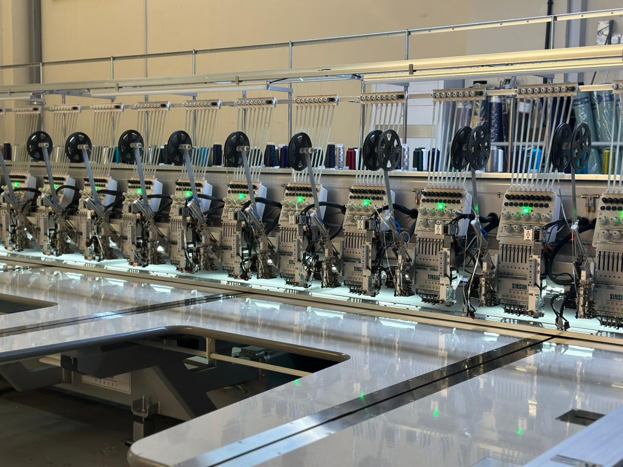 Embroidery equipment producing decorative patterns